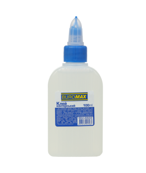 Clei de cancelarie cu aplicator, 100 ml, cu capac dozator Buromax